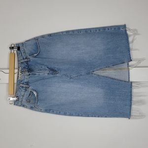 Topshop Moto jean skirt size 6
